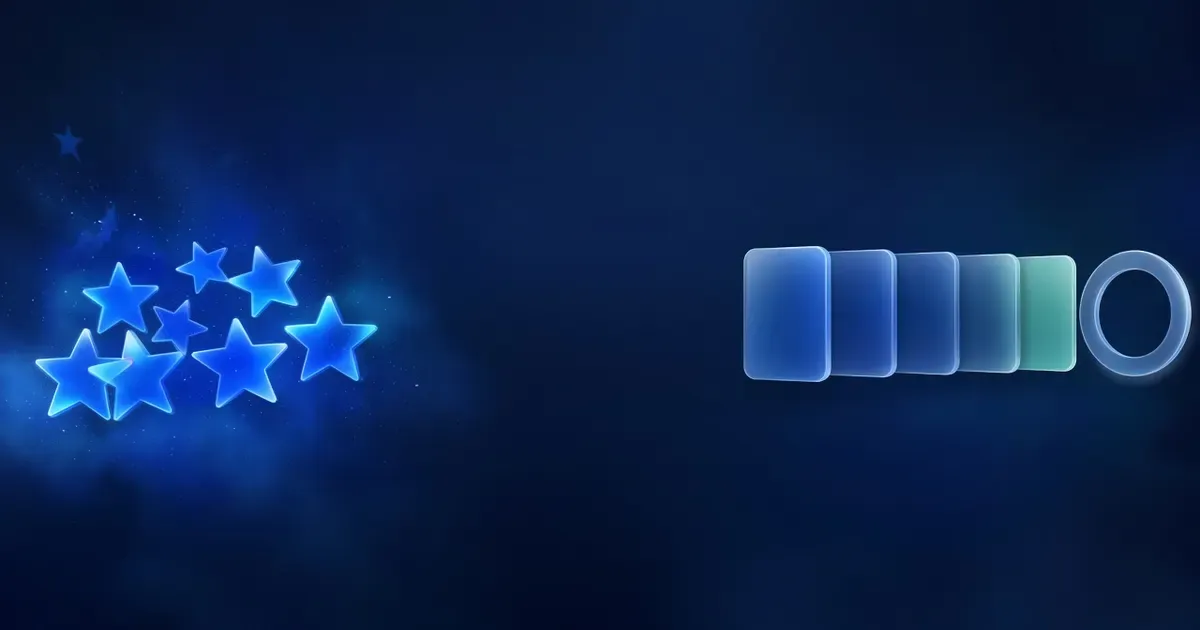 Stars and rating marks on a dark navy banner. 4RaBet Casino.