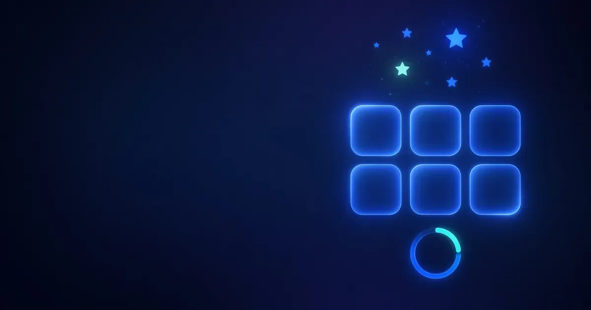 Stars, a score ring, and rating bars on a dark navy field. 4RaBet Games.